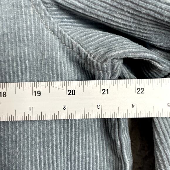 Poetry Corduroy Half Zip Pullover Womens 8 Blue Casual Lightweight Jacket - Picture 12 of 13